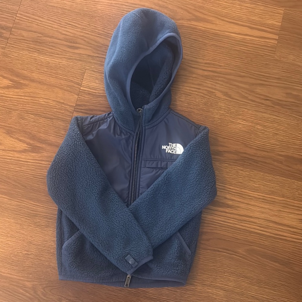 The North Face Blue Fleece Hoodie Sweatshirt